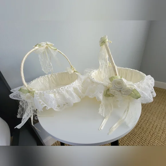 Set of 2 Flower Girl Baskets - Picture 16 of 16